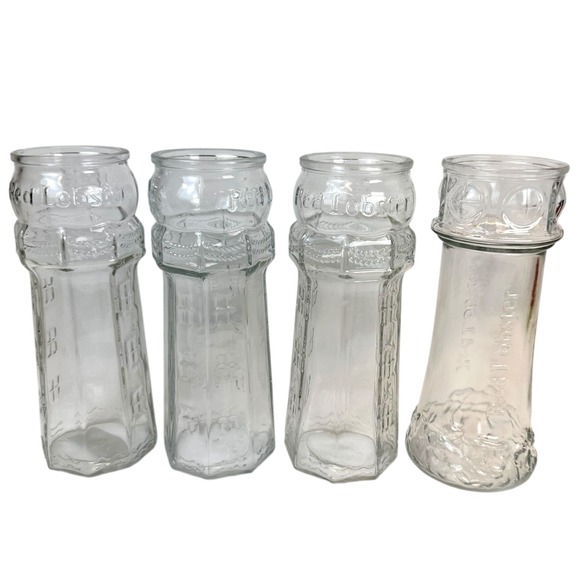 VTG Red Lobster Lighthouse Glassware Restaurant Promo Set of 4 Drinking Glasses - Picture 1 of 5
